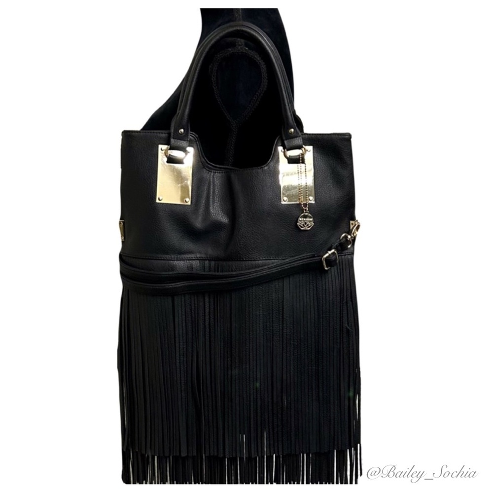 Big Buddha Fringe Hobo Bag